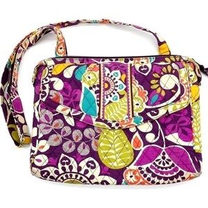 Vera Bradley Plum Crazy Shoulder Bag